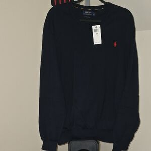 Polo by Ralph Lauren Black V-Neck Sweater